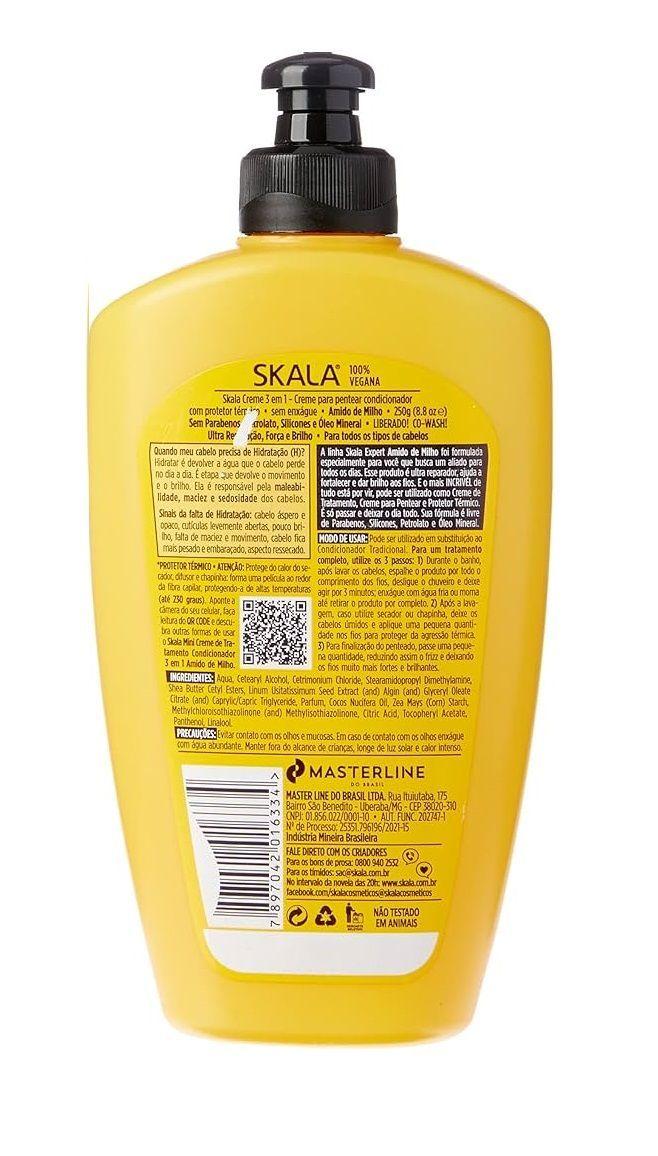 CREMA PARA PEINAR 3EN1 ALMIDÓN DE MAIZ SKALA EXPERT 250 G-2