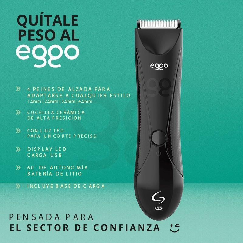 Afeitadora Rasuradora Gama Eggo Corporal Usb Negro-6