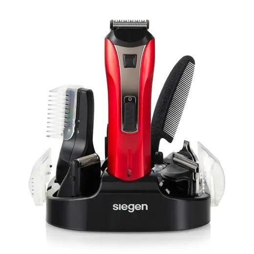 Kit Cortadora De Pelo Y Barba Siegen Recargable + Accesorios 6en1 SG8520-0