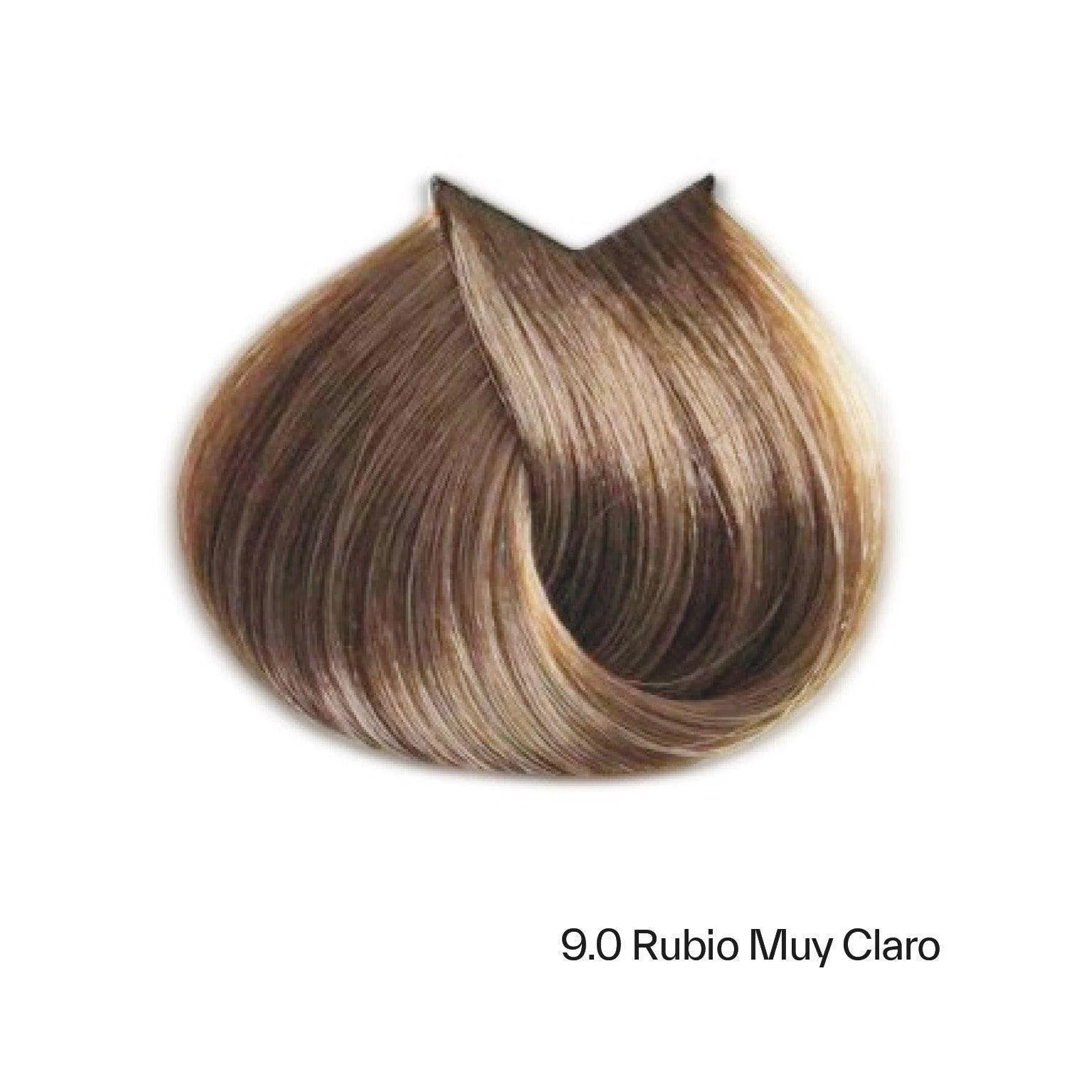 Tinte Sow Vk21 Inf Real Color 9.0 Rubio Clarisimo 100ml + Oxidante-1