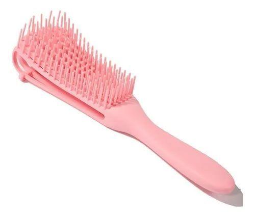 Mini Cepillo Flexible Desenredante Y Definidor De Rizos Rosa-3