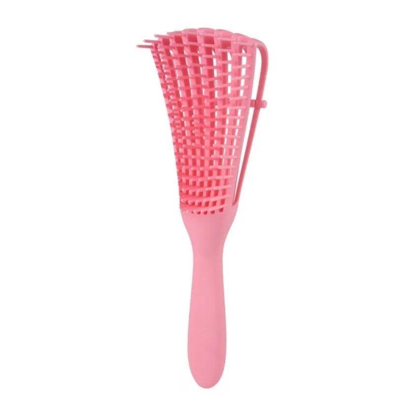 Cepillo Flexible Desenredante Y Definidor De Rizos Rosa-3