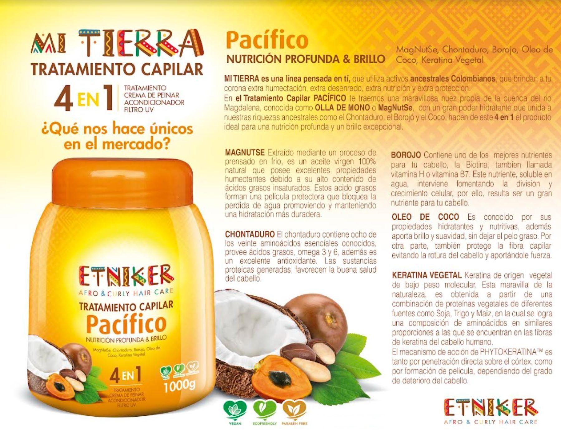 Tratamiento Capilar Pacífico Etniker-nutrición Profunda & Brillo-6