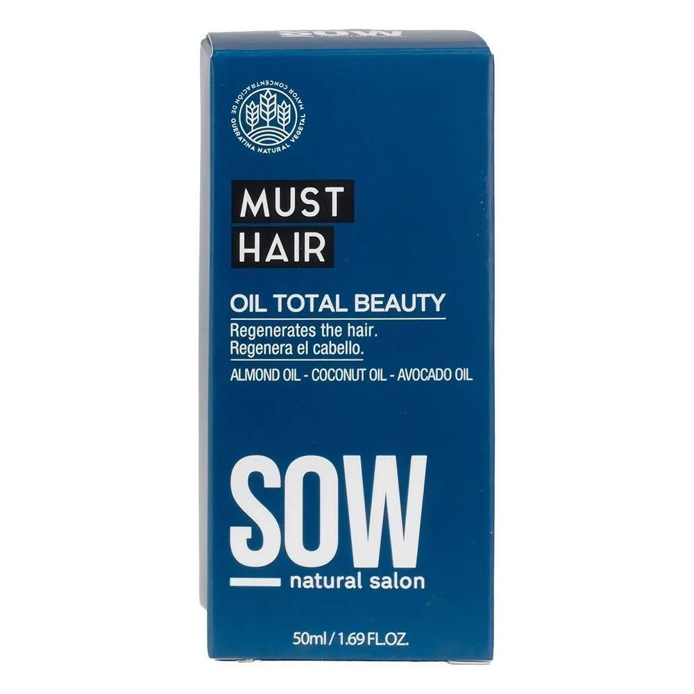 Sow Aceite Capilar Reparador Con Protección Térmica Total Beauty 50ml-2