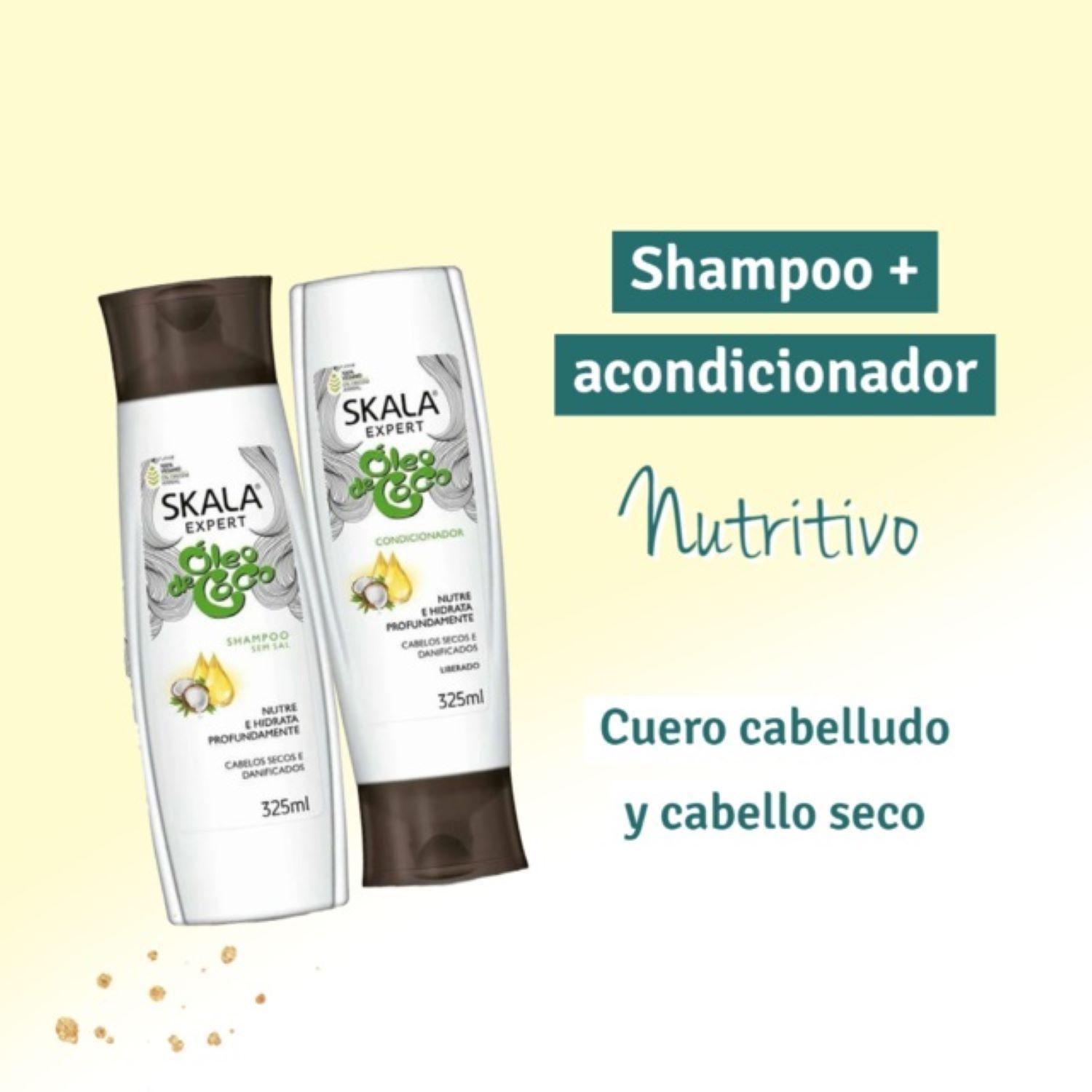 KIT SHAMPOO Y ACOND ACEITE DE COCO SKALA EXPERT 650ML-4