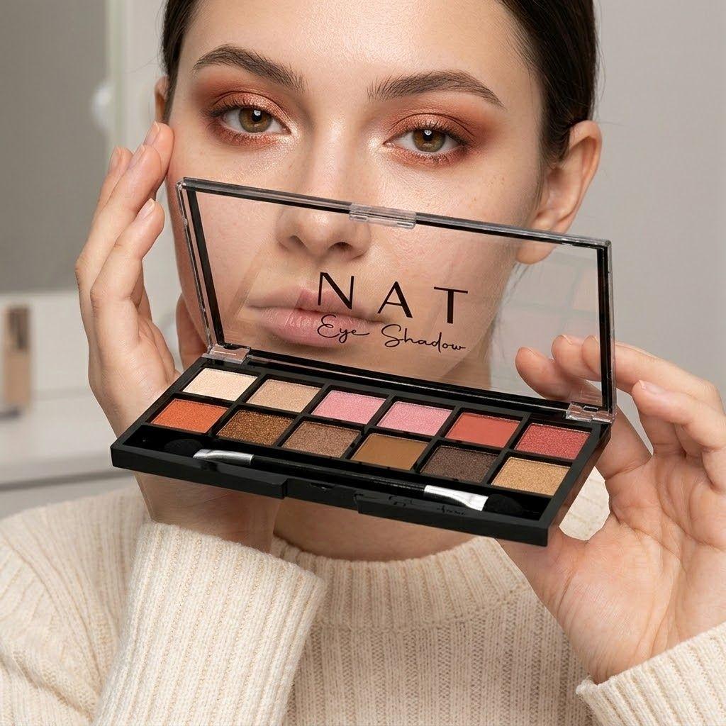 Paleta de Sombras Nat Peach 12 Tonos 12 g-3