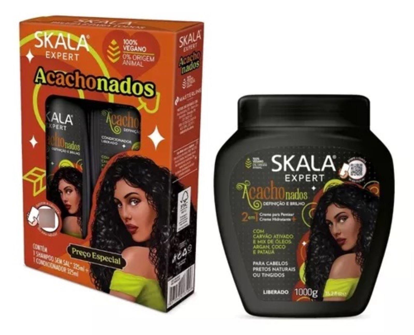 KIT SHAMPOO Y ACOND ACACHONADOS SKALA EXPERT 650ML-4
