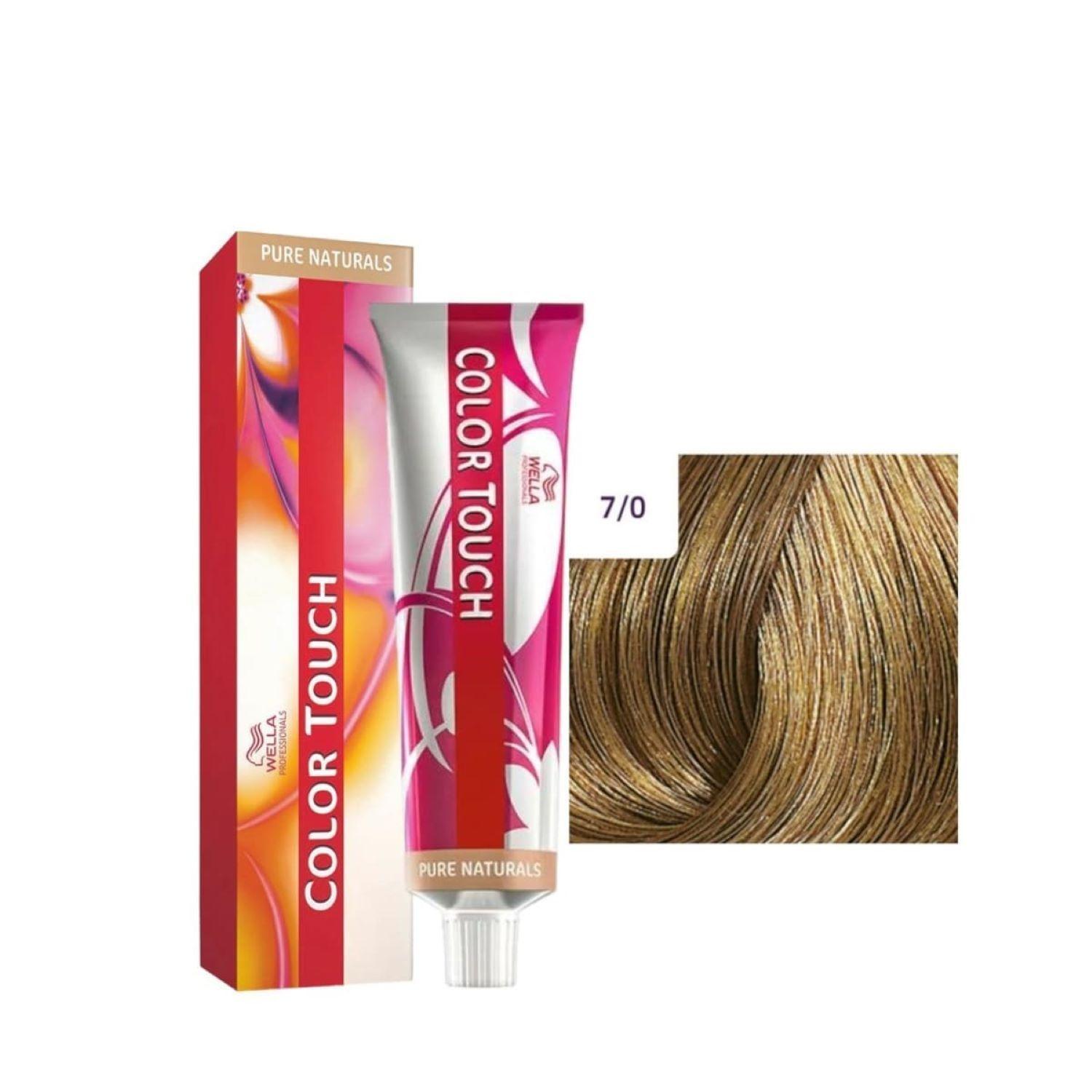 Tinte para cabello Wella Color Touch 7/0 Rubio Mediano 60ml-3
