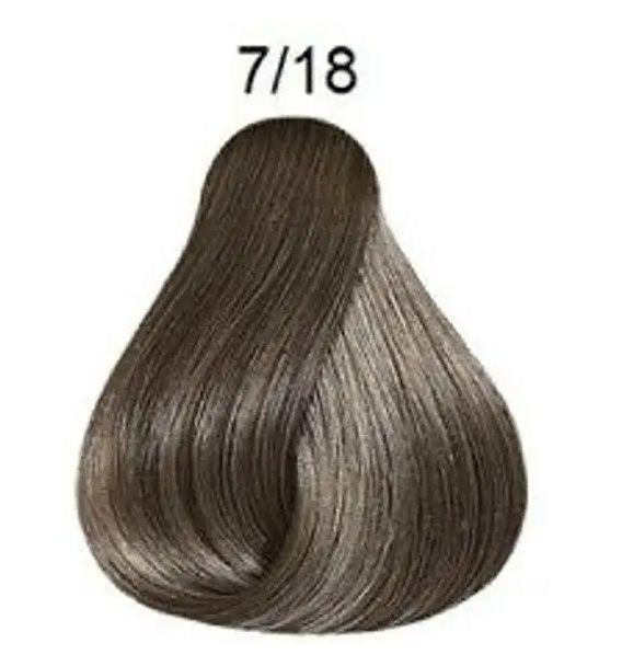 Tinte para Cabello Wella Color Perfect 7/18 Rubio Mediano Ceniza Perla 60ml-3