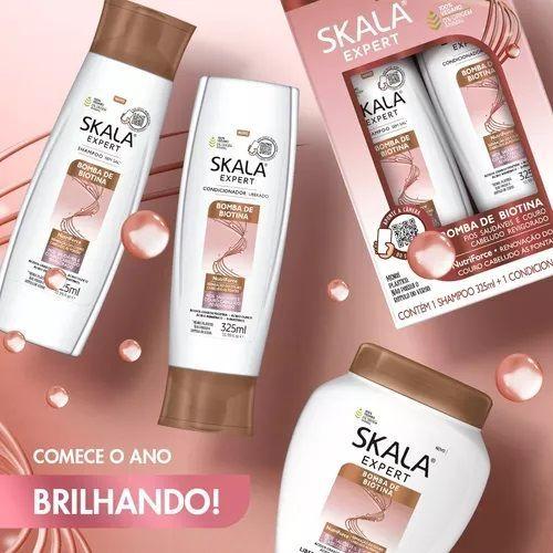 KIT SHAMPOO Y ACOND BOMBA DE BIOTINAS SKALA EXPERT 650ML-2