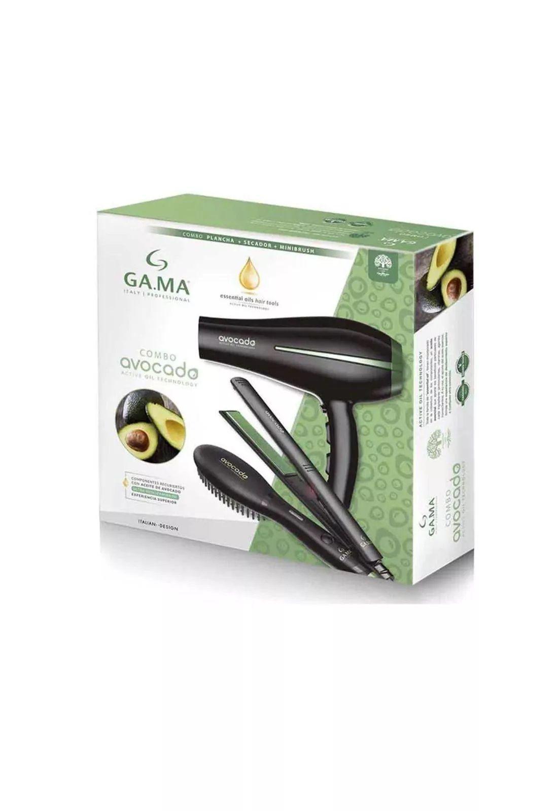 Kit Triple Secador Bora + Alisador + Cepillo Secador Avocado Gama 2200W - 230C - 200C-4