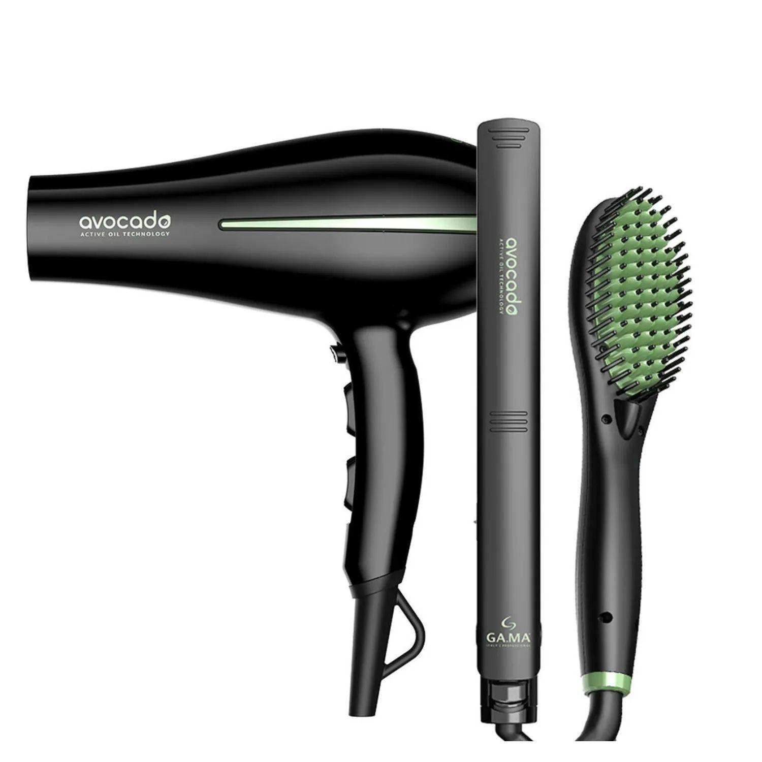 Kit Triple Secador Bora + Alisador + Cepillo Secador Avocado Gama 2200W - 230C - 200C-5