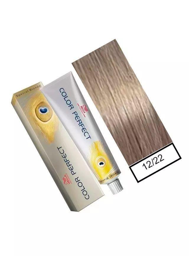 Tinte para Cabello Wella Color Perfect 12/22 Rubio Especial Mate Intenso 60ml +Oxidante-1