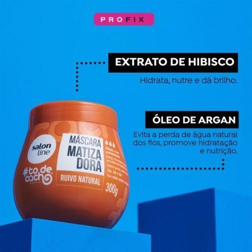 MASCARA MATIZADORA TO DE CACHO RUIVO NATURAL 300GR SALON LINE-2