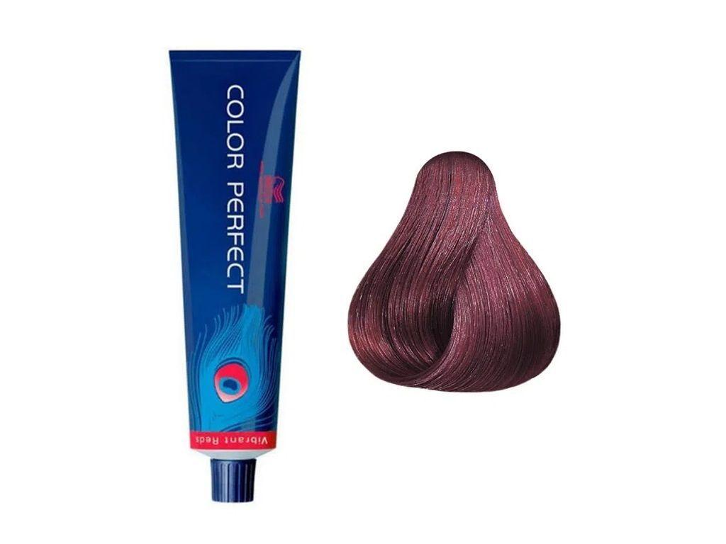 Tinte para Cabello Wella Color Perfect 4/66 Castaño Mediano Violeta Intenso 60ml-2