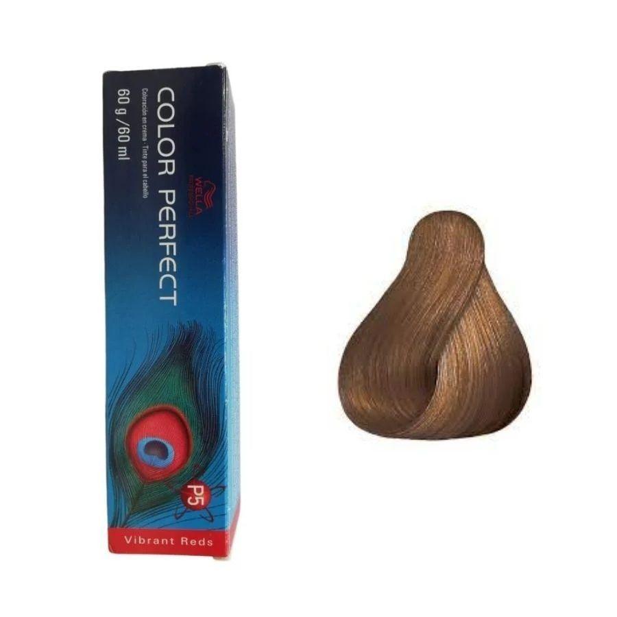Tinte para Cabello Wella Color Perfect 7/73 Rubio Mediano Marron Dorado 60ml-2