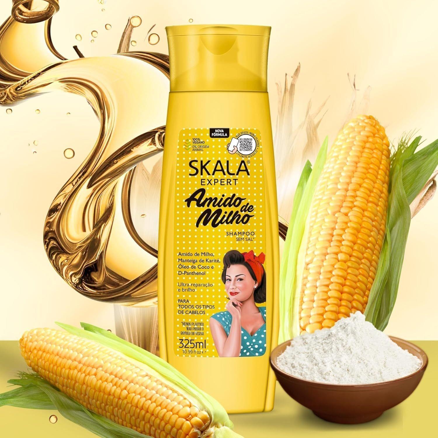 SHAMPOO SIN SAL AMIDO DE MILHO SKALA EXPERT 325ML-3