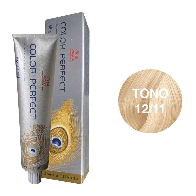 Tinte para Cabello Wella Color Perfect 12/11 Rubio Especial Ceniza Intenso 60ml +Oxidante-3