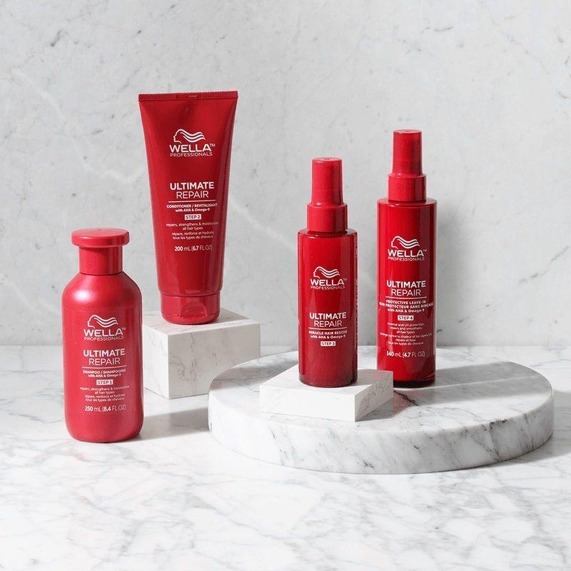 Crema Protectora Leave In Ultimate Repair Wella 140ml Paso4-3