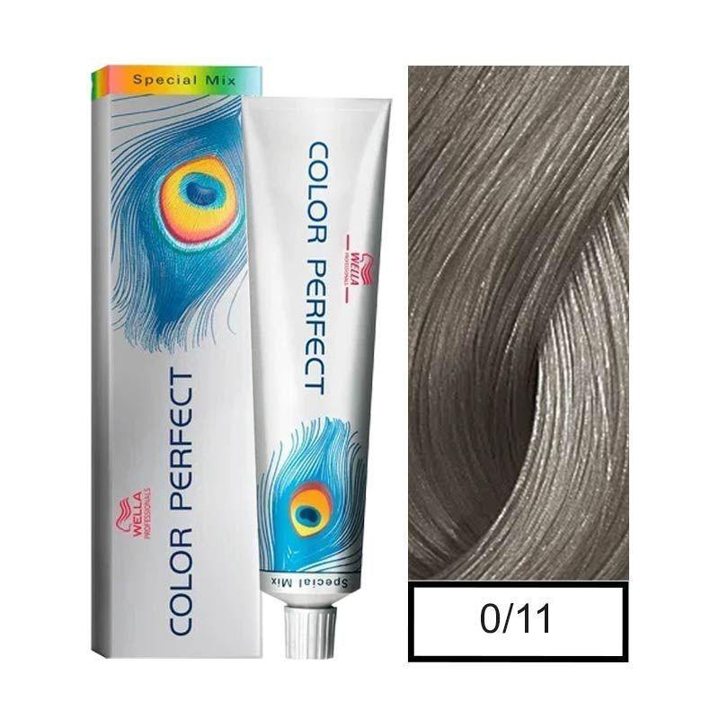 Tinte para Cabello Wella Color Perfect 0/11 Ceniza Intenso 60ml +Oxidante-0