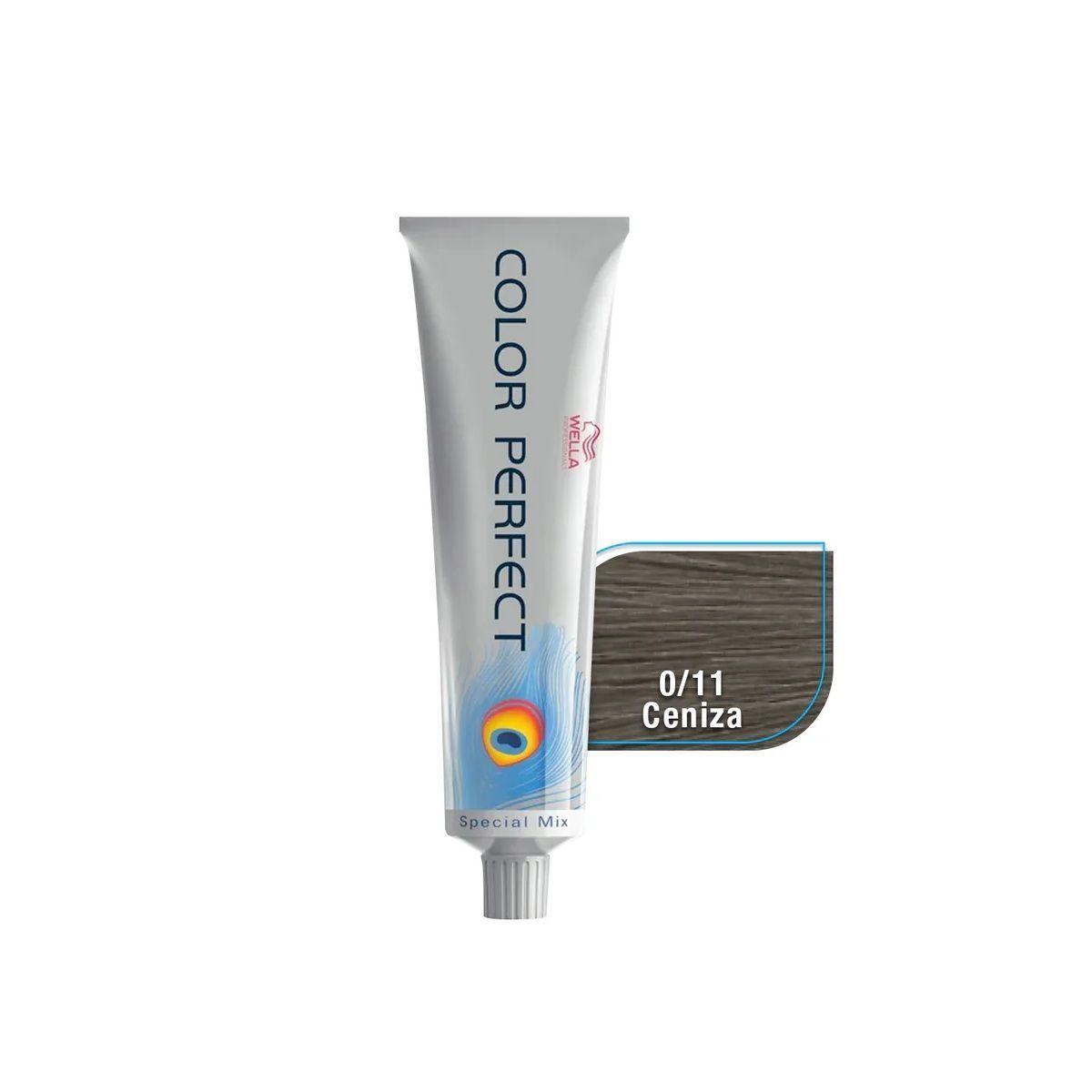 Tinte para Cabello Wella Color Perfect 0/11 Ceniza Intenso 60ml +Oxidante-2