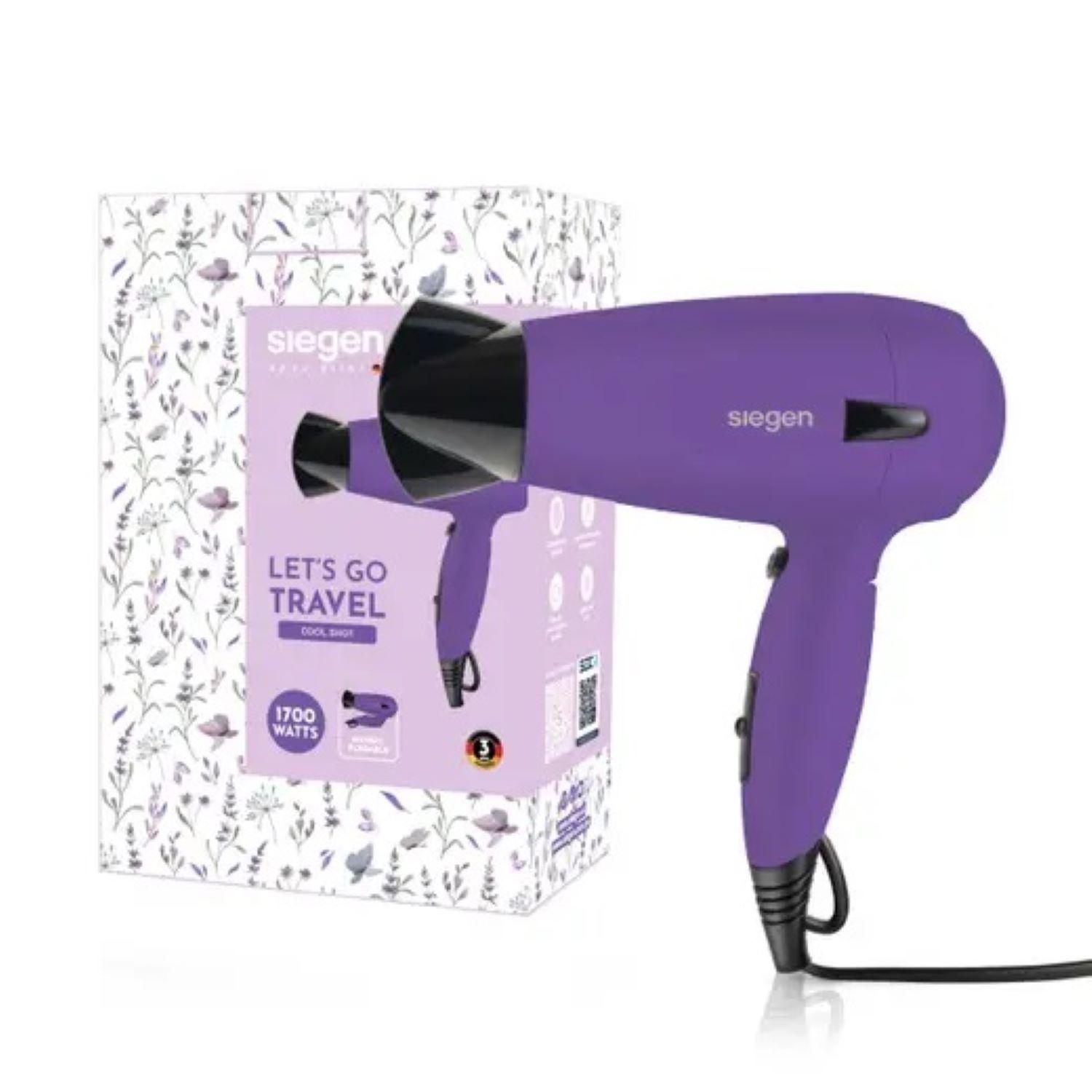 Secador de Pelo Siegen Specialist Lets go Travel Morado SG3012C45 1700Watts-2