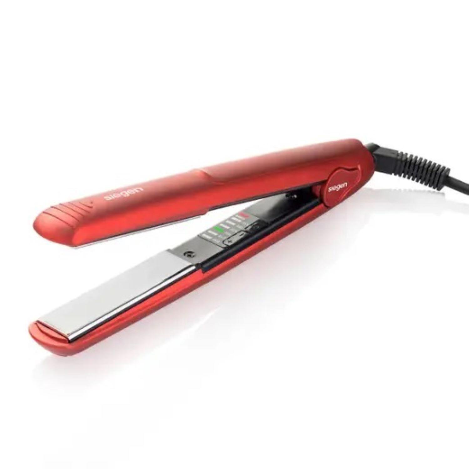 Plancha de Cabello Siegen 2en1 Alisa y Ondula Placas de Titanio Intensive Red SG4651-5