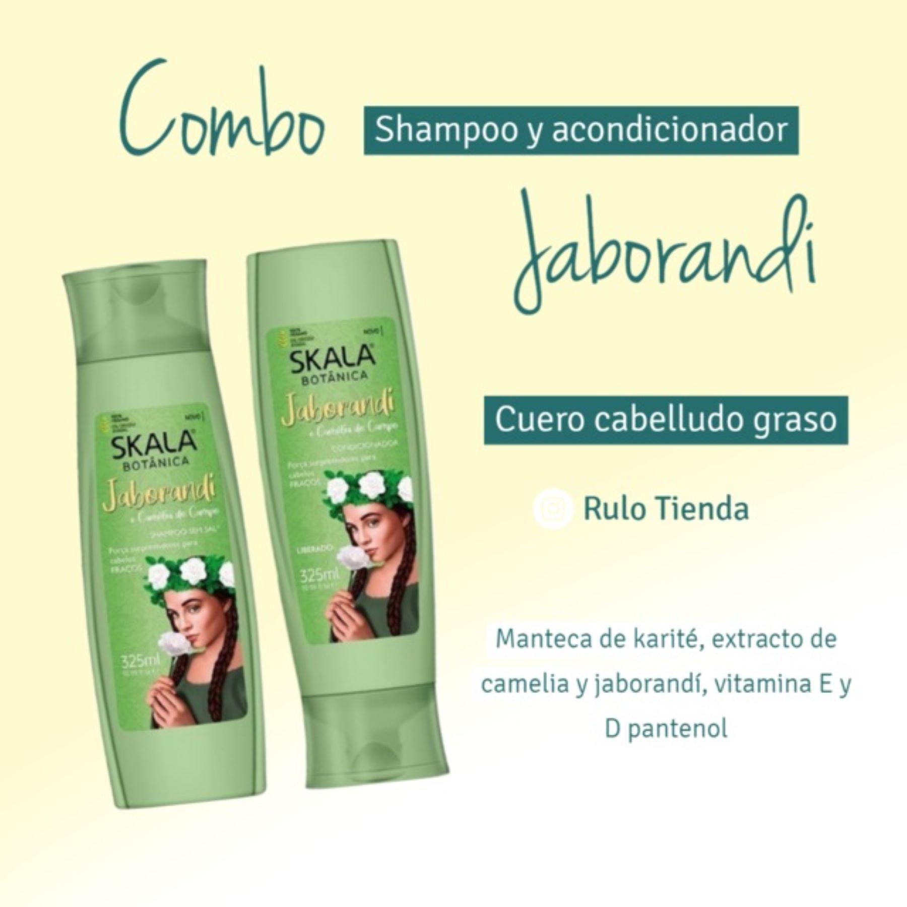 KIT SHAMPOO Y ACOND JABORANDI SKALA BOTÁNICA 650ML-4