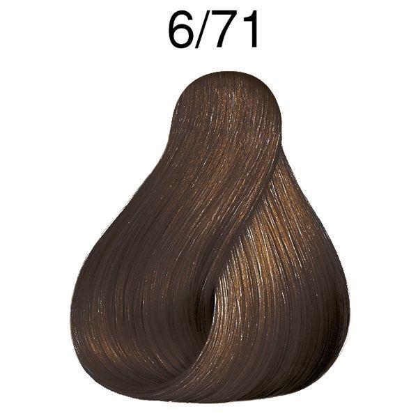 Tinte para cabello Wella Color Touch 6/71 Rubio Oscuro Marron Ceniza62ml-4