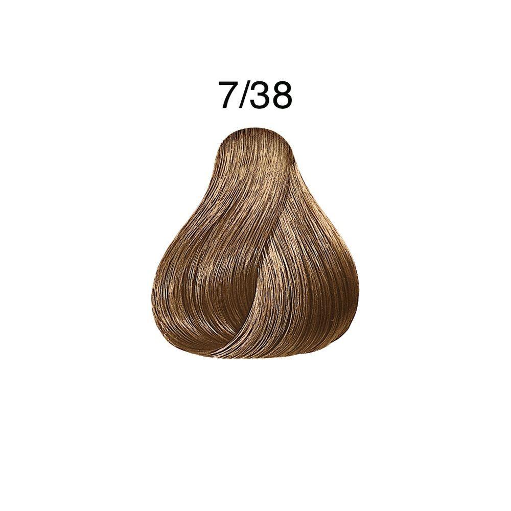 Tinte para Cabello Wella Color Perfect 7/38 Rubio Mediano Dorado Perla 60ml-2