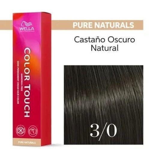 Tinte para cabello Wella Color Touch 3/0 Castaño Oscuro 60ml-2
