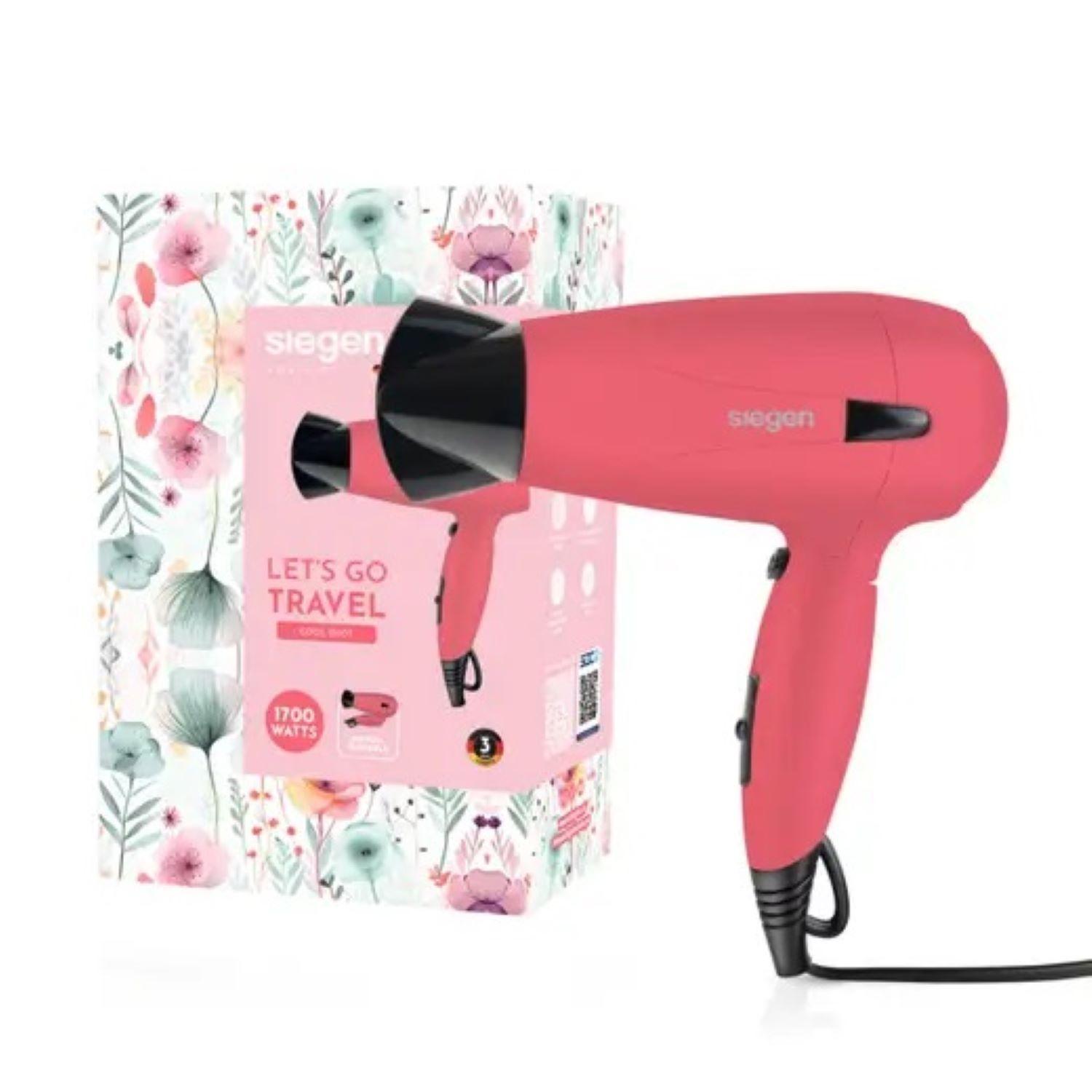 Secador de Pelo Siegen Specialist Lets go Travel Rosa Palo SG3012C46 1700Watts-2