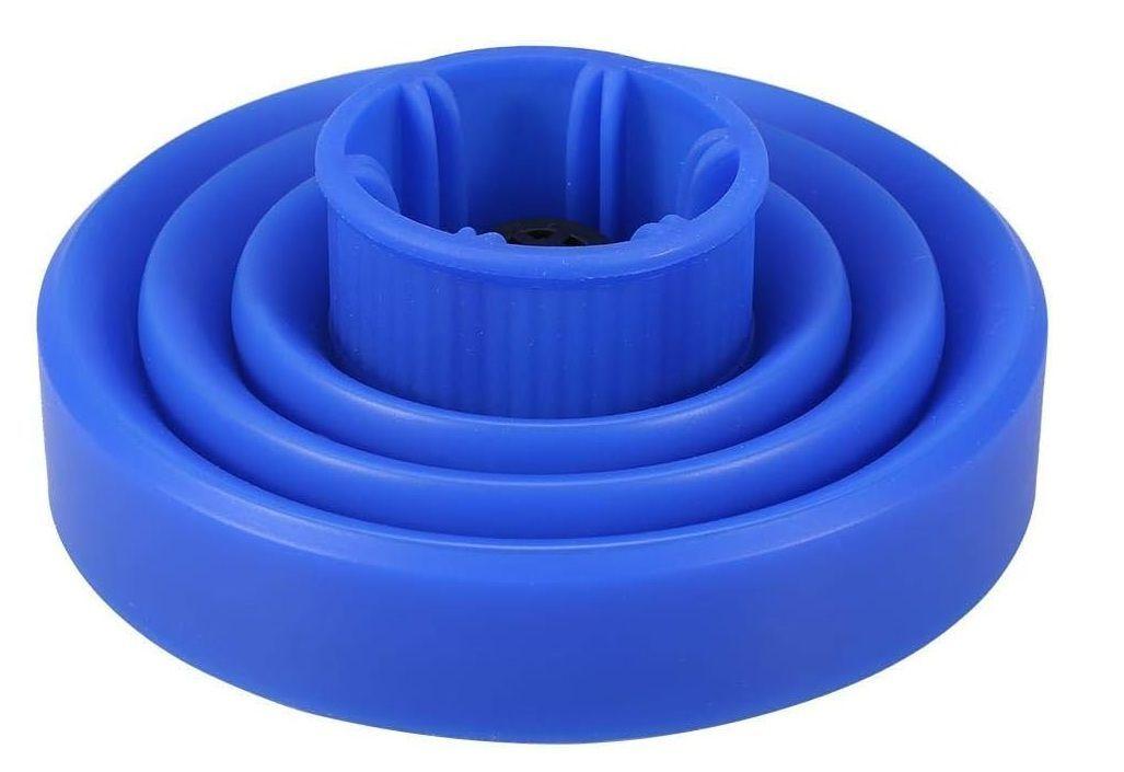 Difusor Para Secador De Cabello De Silicona Plegable Azul-2