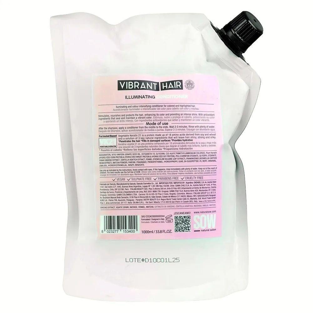Acondicionador Sow Recargable Vibrant Hair Illuminating Vk21 1000ml-3