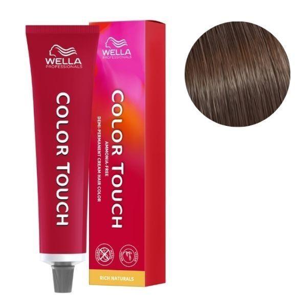 Tinte para cabello Wella Color Touch 6/37 Rubio Oscuro Dorado Marron 60ml + Oxidante-1