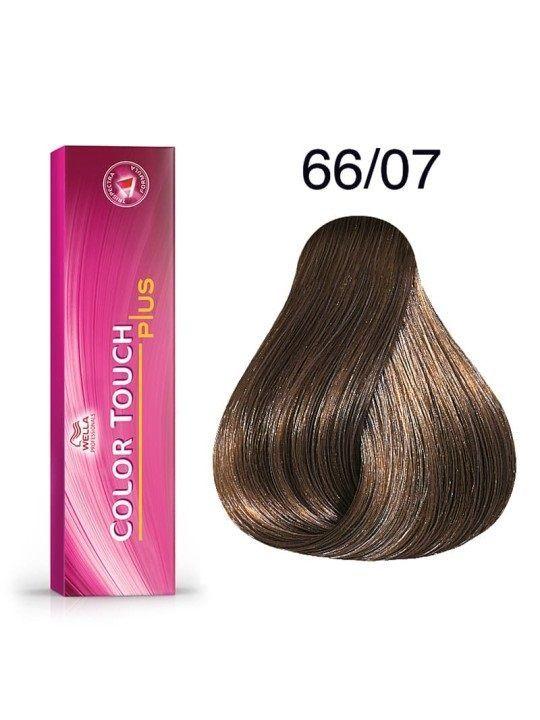 Tinte para cabello Wella Color Touch 66/07 Rubio Oscuro Intenso Natural Marron 60ml-2