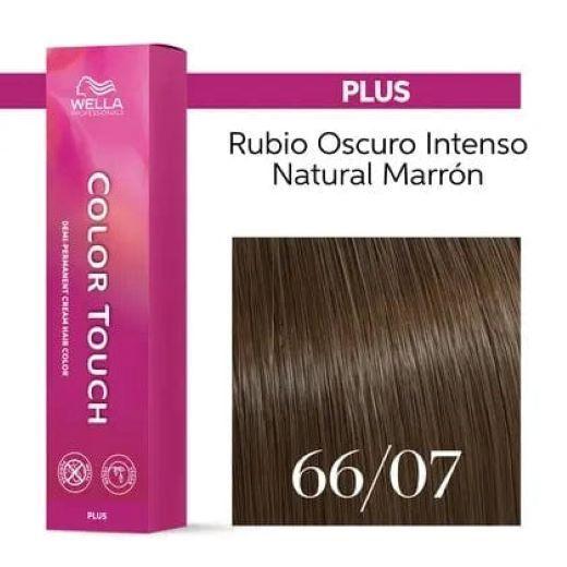 Tinte para cabello Wella Color Touch 66/07 Rubio Oscuro Intenso Natural Marron 60ml-4