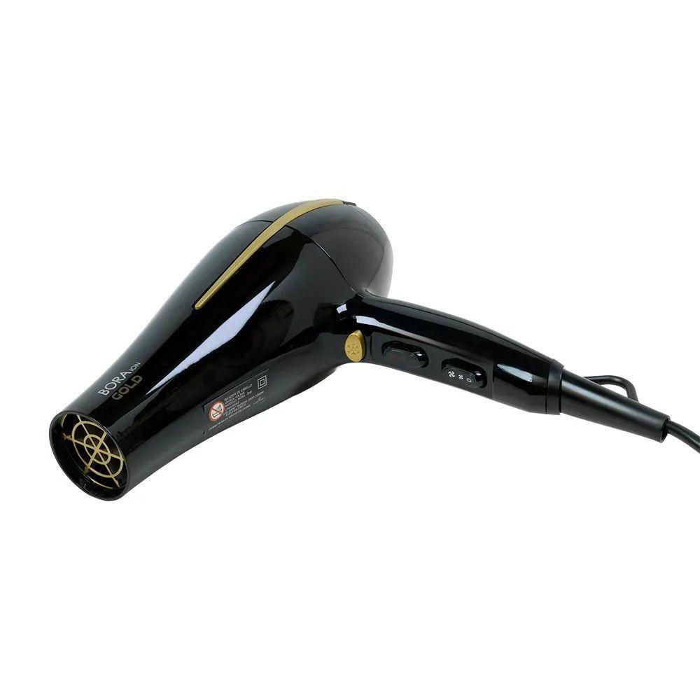 Secador De Pelo Ceramic Ion Bora Gold Color Negro Gama 2200W-5
