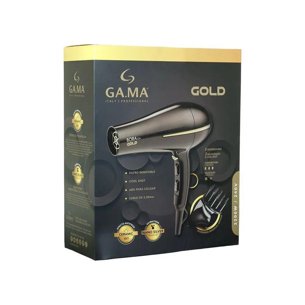 Secador De Pelo Ceramic Ion Bora Gold Color Negro Gama 2200W-7