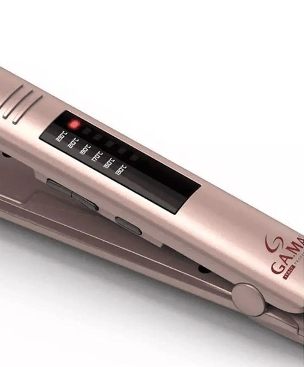 Plancha cerámica Keration Pro Elegance LED bivolt rosa Gama 230C-1