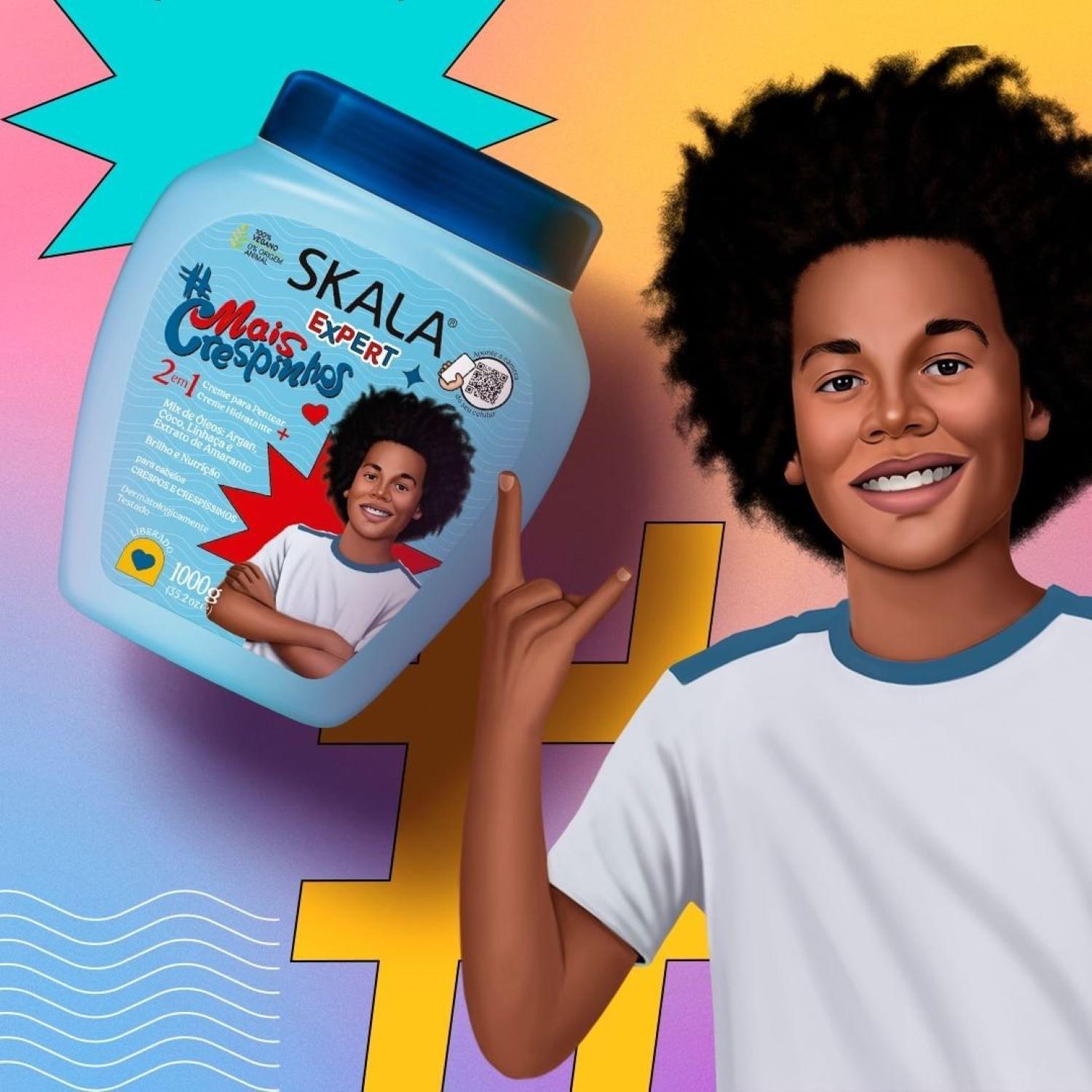 MÁSCARA MAIS CRESPINHOS KIDS HOMBRE 1000 G SKALA-2
