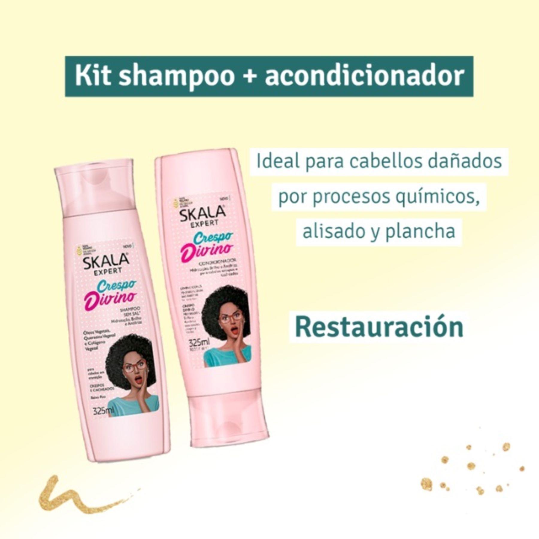 KIT SHAMPOO Y ACOND CRESPO DIVINO SKALA EXPERT 650ML-2