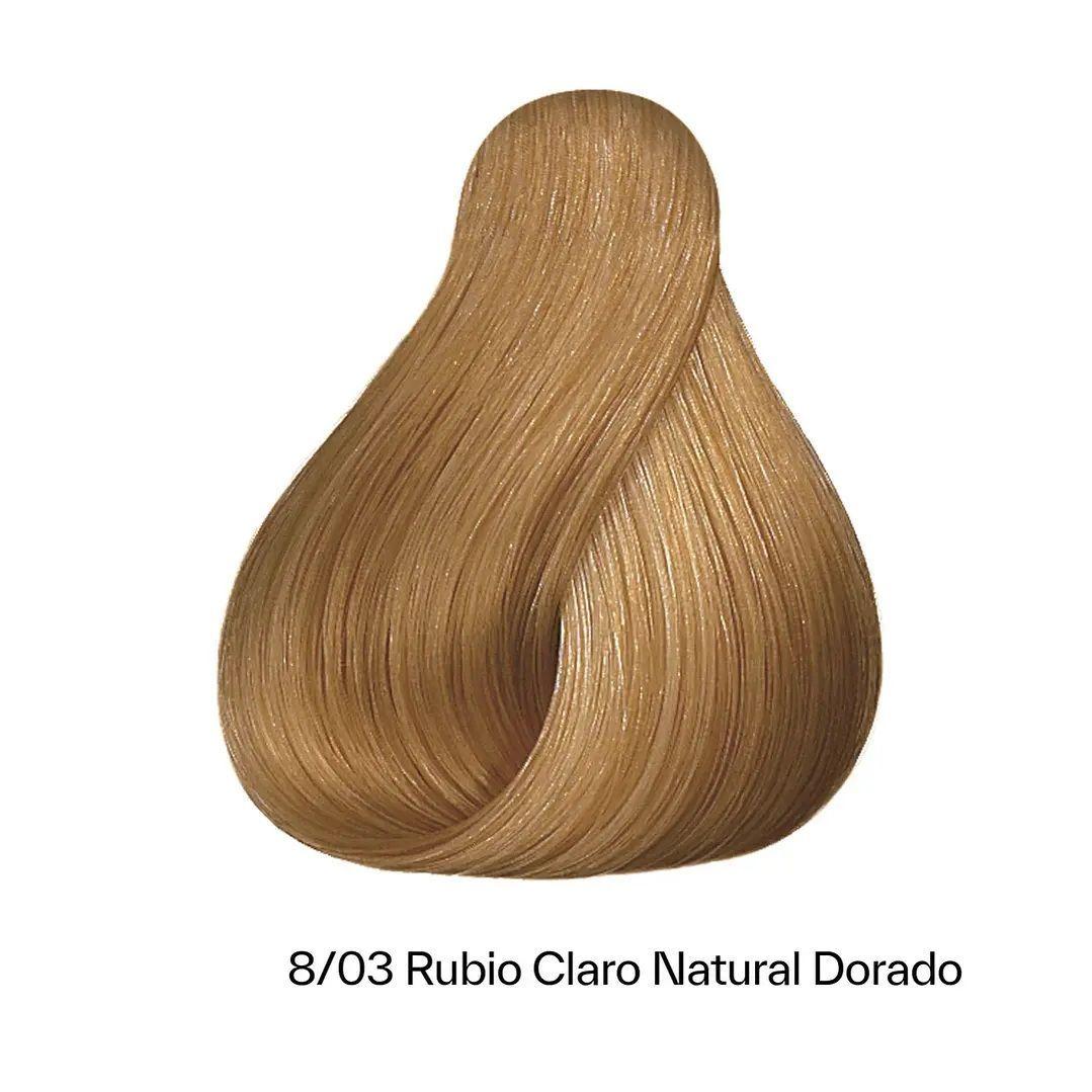 Tinte para Cabello Wella Color Perfect 8/03 Rubio Claro Natural Dorado 60ml-3