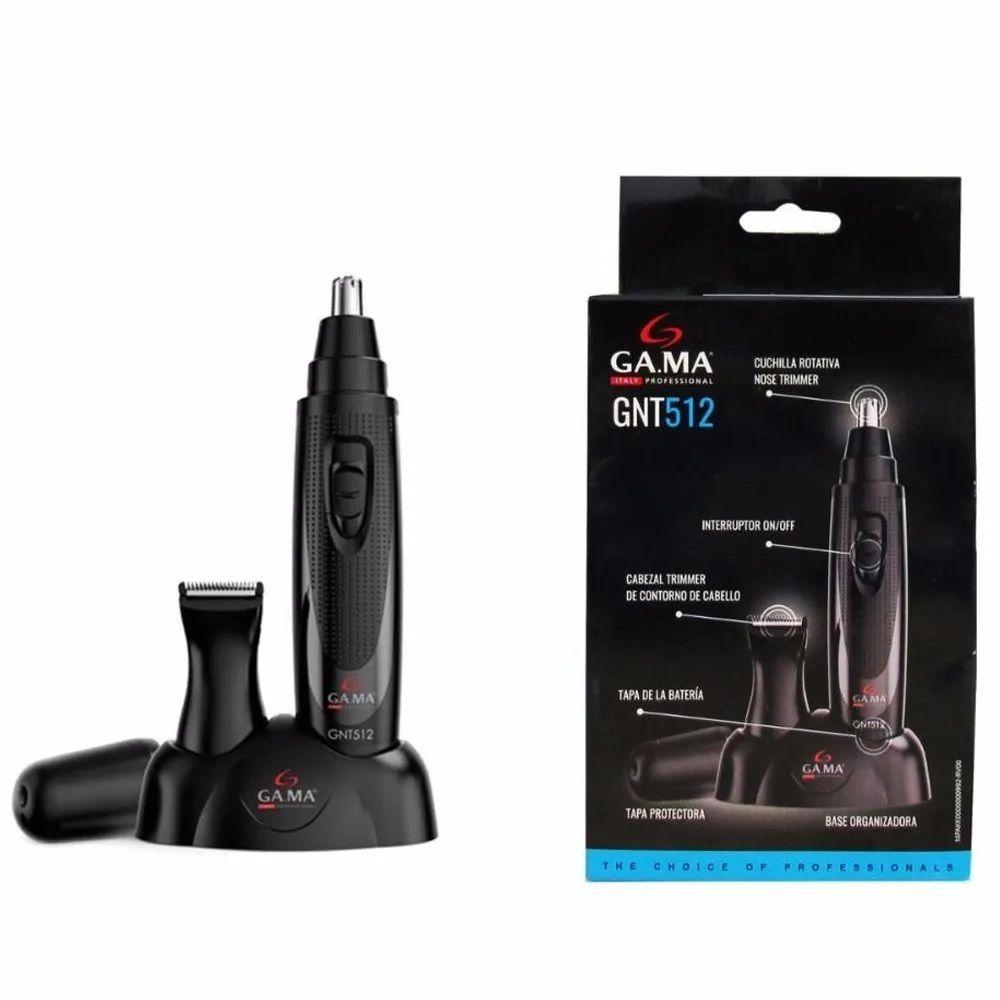 Cortapelo Trimmer Gnt512 Inalámbrico Cabello Nariz Y Orejas Color Negro-3