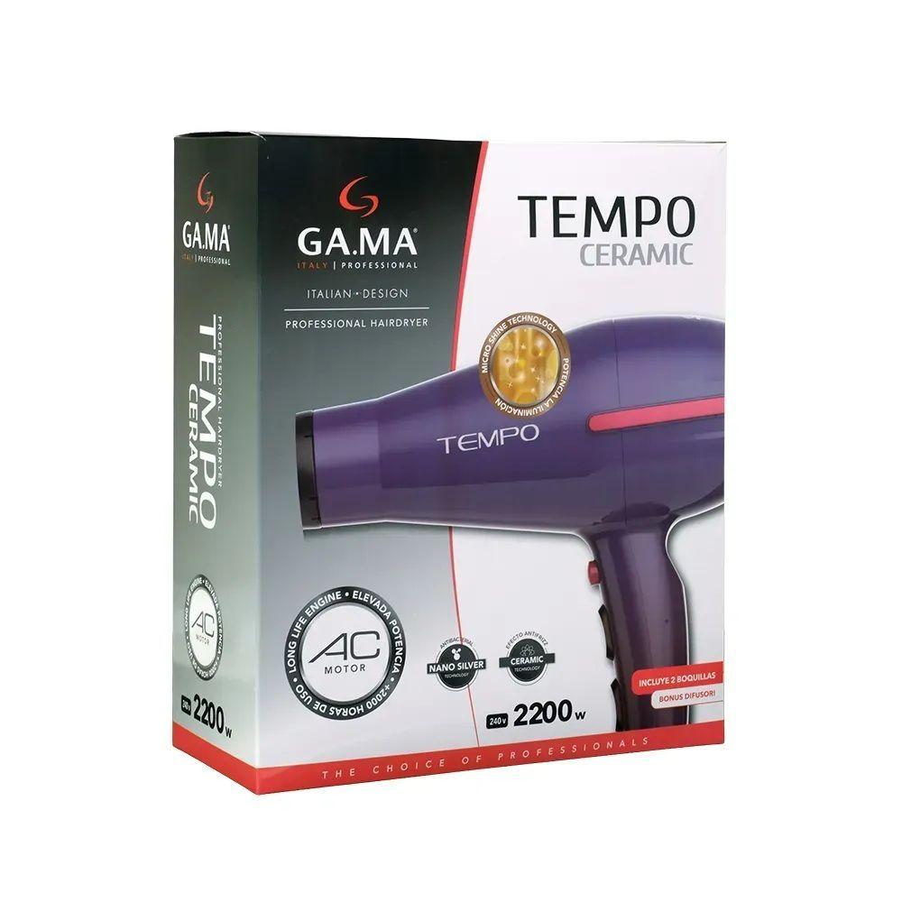 Secador De Pelo Gama Tempo St 220 Motor Ac 2200 Watts Violeta-4
