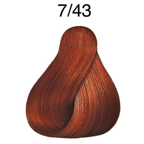 Tinte para cabello Wella Color Touch 7/43 Rubio Mediano Rojo Dorado 60ml-2