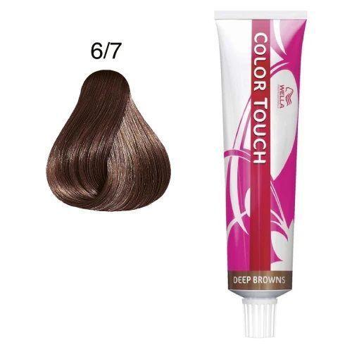 Tinte para cabello Wella Color Touch 6/7 Rubio Oscuro Marron 60ml + Oxidante-1
