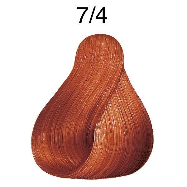 Tinte para Cabello Wella Color Perfect 7/4 Rubio Mediano Rojo 60ml +Oxidante-2