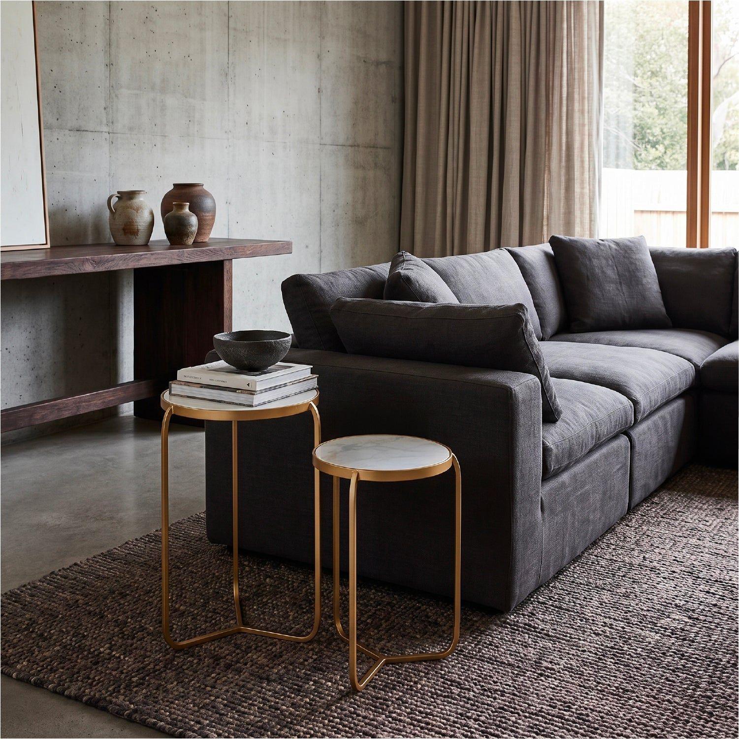 Mesa Lateral Budapest 2 Duo Brass-1