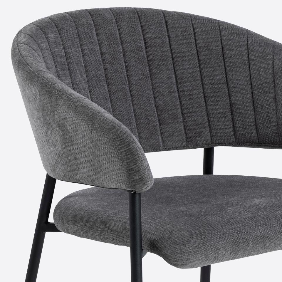 Silla Comedor Ann II Gris Oscuro-6